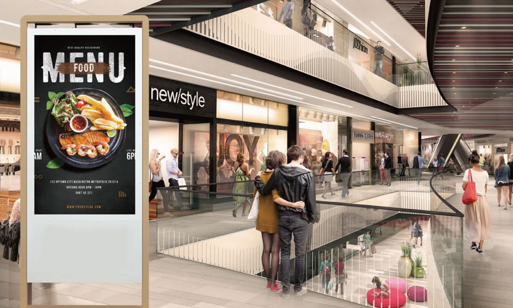 屋内用両画面ベーシックデジタルサイネージ